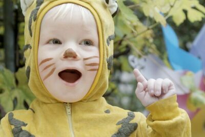 Little Tiger – Feeding Chickens